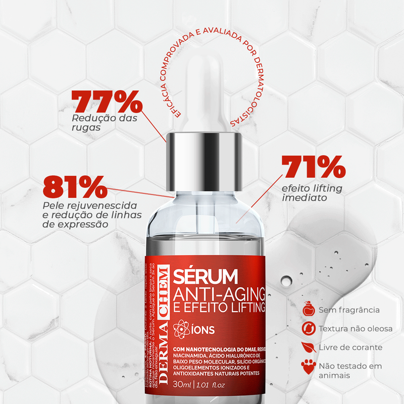 Sérum Anti-envelhecimento e Lifting - Efeito Dermachem