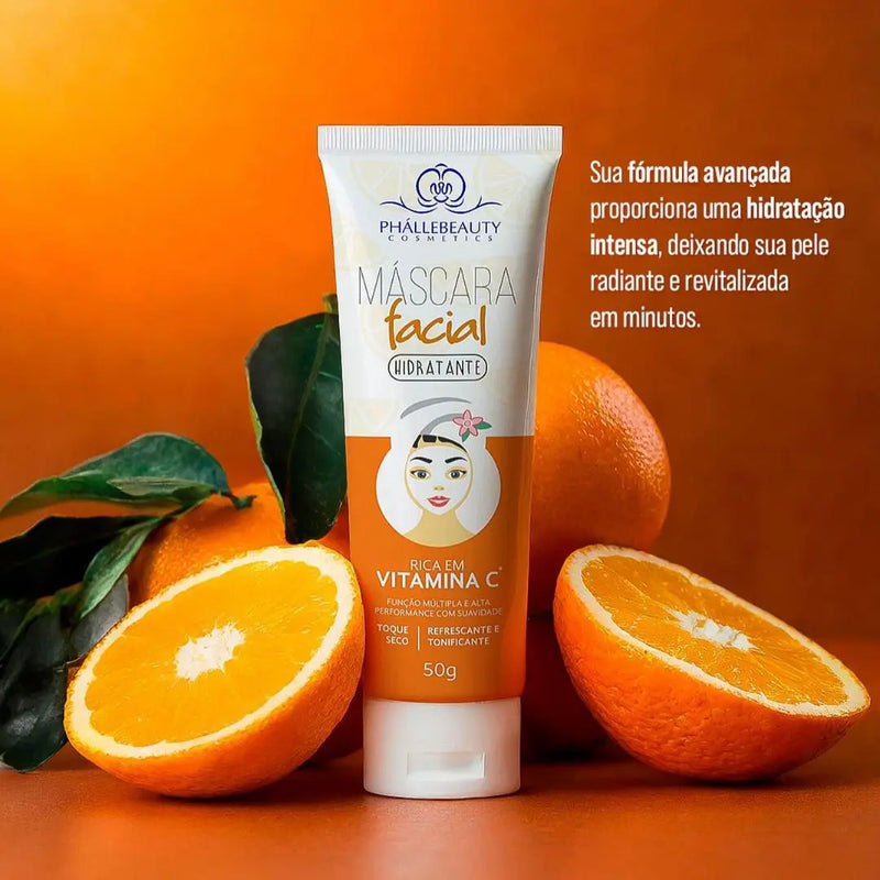 SkinCare Vitamina C Sérum Mousse Máscara Água Micelar Esfoliante - Phállebeauty