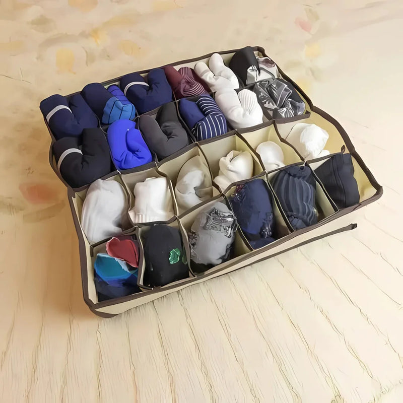Organizador Dobrável de Gavetas em Nylon 33x31x9cm