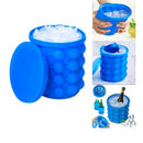 Balde de Cubo de Gelo de Silicone -Portátil.