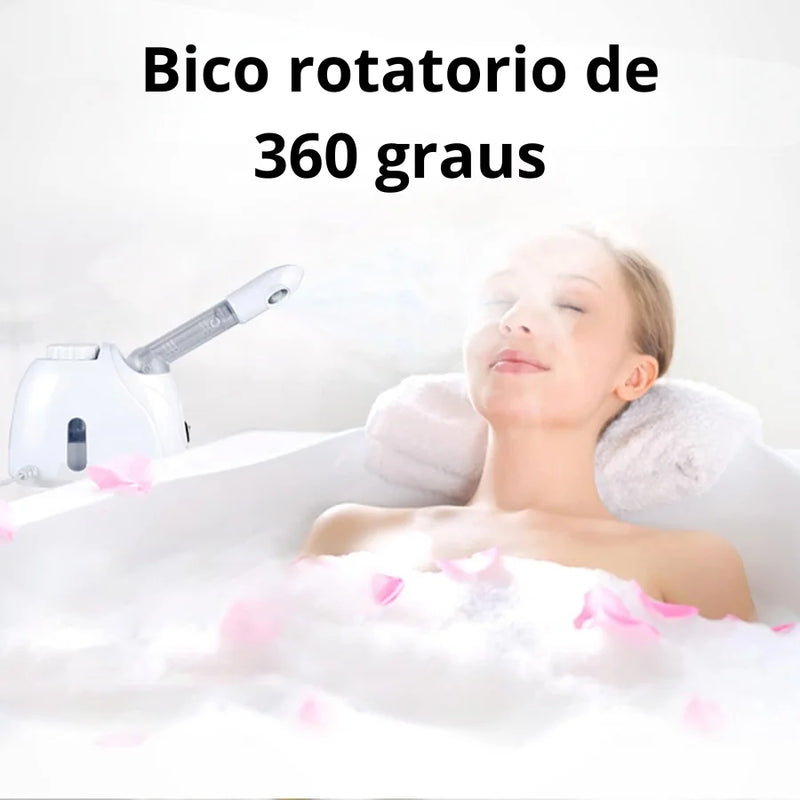 Vaporizador Facial Ozonizador Elétrico 110V/220V Portátil - Limpeza Profunda