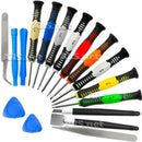 Kit Chaves Abrir Celular iPhone Android Tablet Notebook de Precisão (16 peças)