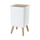 Lixeira de Mesa com Tampa de Pressão Imitando Madeira 7L/10L