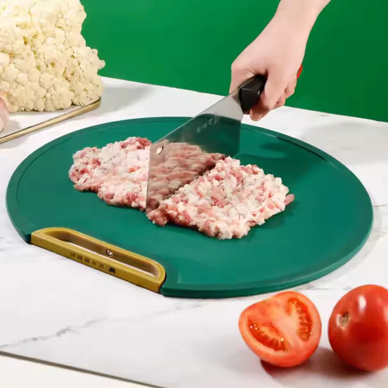 Kit de Tábua De Corte Antibacteriana + Amassador de Alho Aço Inox