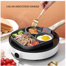 Frigideira Antiaderente 3 Furos Cerâmica Aço Carbono Compatível Fogão Gás e Indução