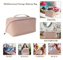 Necessaire Grande Capacidade -Couro Sintético. -Alta Qualidade