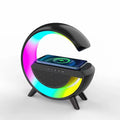 Luminária Bluetooth Inteligente Estilo Quente RGB Luz Carregador - Sem Fio Data/Hora/Mês G-speaker Smart Station
