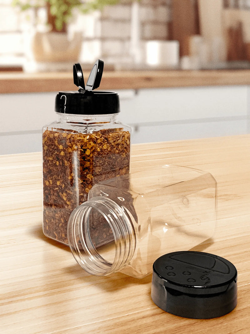 Kit Potes Temperos Tampa Dupla 10 Un - (220ml)