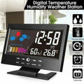 Despertador Digital LCD 5 em 1 com Estação Meteorológica, Termômetro e Controle por Som
