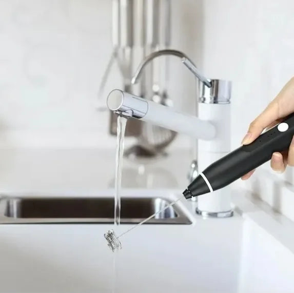 Mixer Portátil Recarregável 3 Velocidades USB em Inox