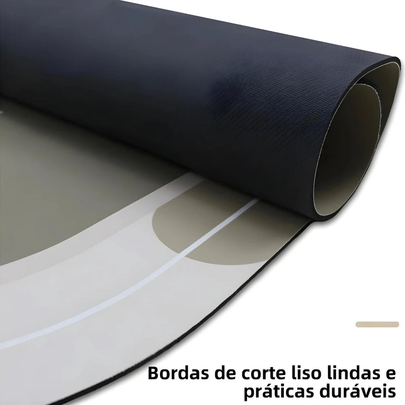Tapete Oval Antiderrapante 60x40cm para Banheiro