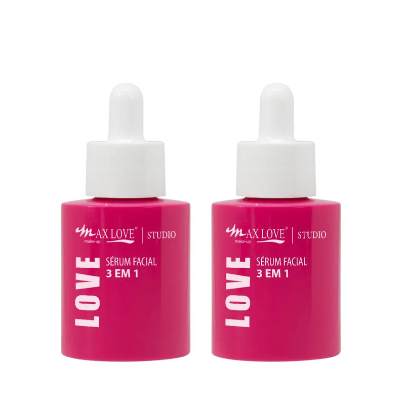 Sérum Facial com Vitamina C e Ácido Hialurônico 30ml - 3 em 1 -Max Love