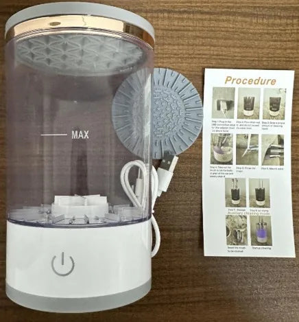 Máquina Elétrica de Limpeza de Pincéis de Maquiagem Portátil USB