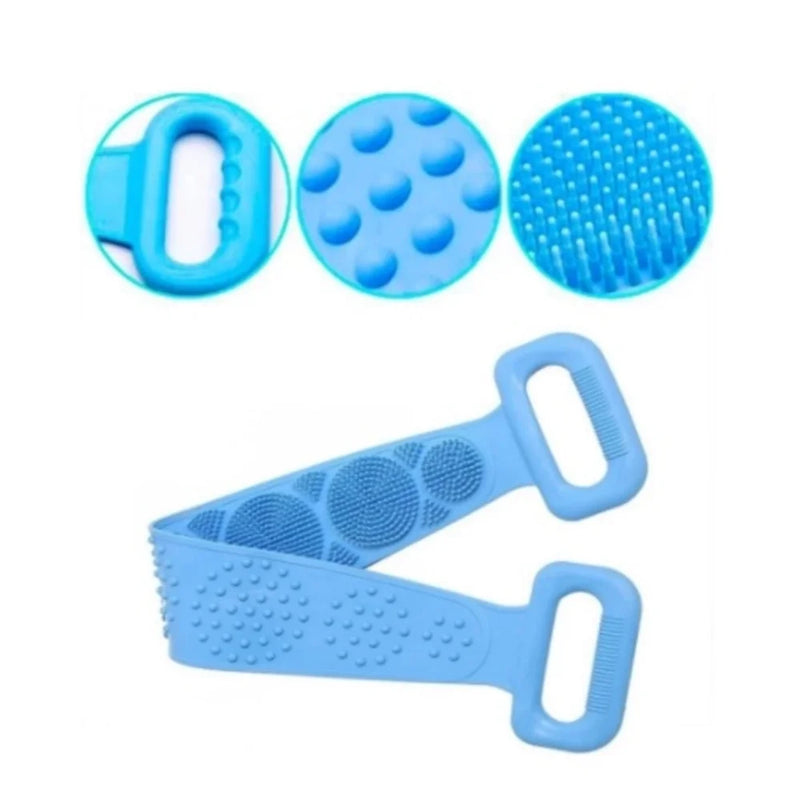 Esponja Massageadora de Banho com Alça Silicone - 60cm