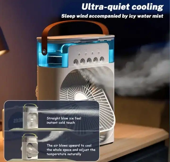 Climatizador/Ventilador De Ar Portátil  Com Iluminação