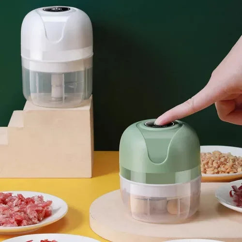 Mini Processador Elétrico -Recarregável USB 250ml