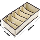 Organizador de Gavetas Dobrável em Nylon para Roupas e Acessórios