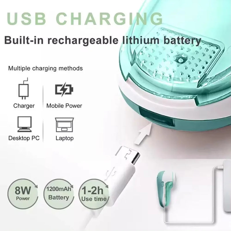 Removedor de Pelos e Bolinhas Elétrico Portátil USB Recarregável