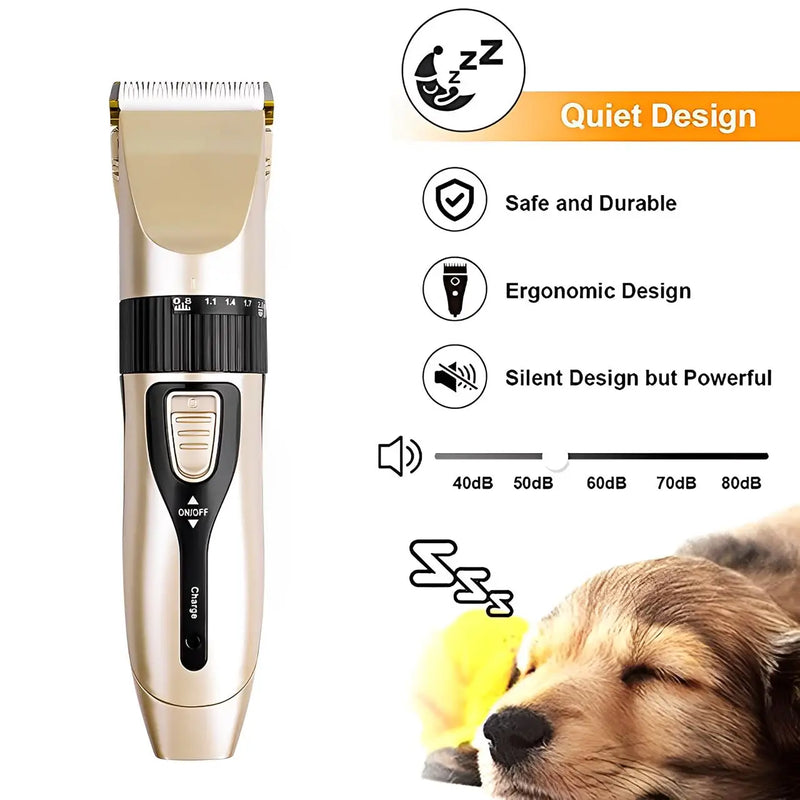 Máquina de Tosa para Cães e Gatos - Profissional Bivolt com Acessórios