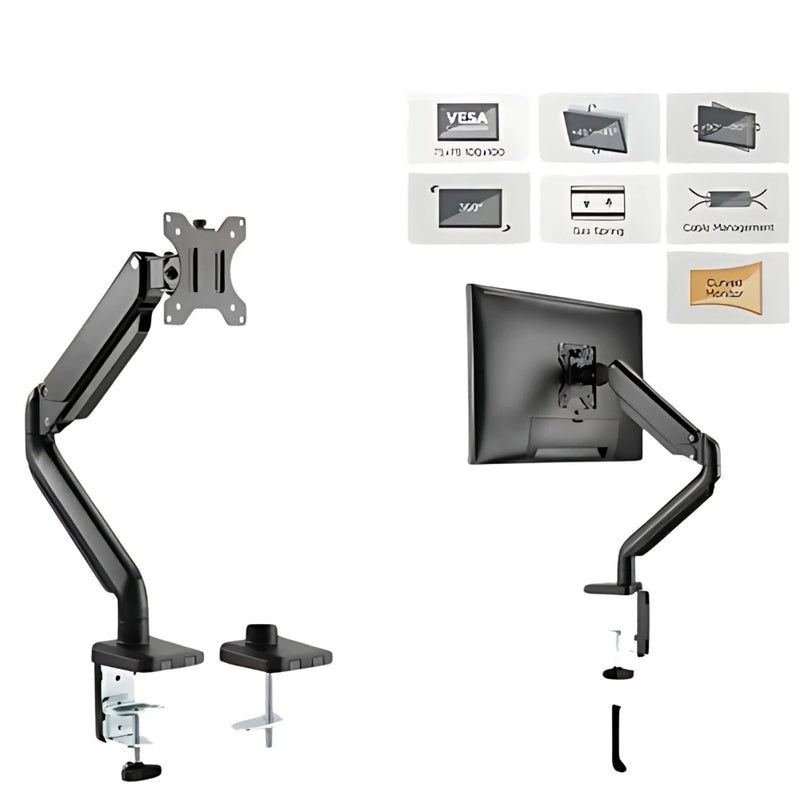Suporte Articulado Para Monitor e TV, com Mola a Gás -Removível