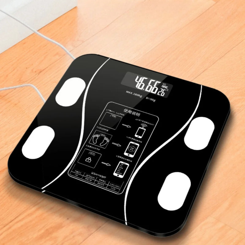 Balança de Bioimpedância Corporal -Bluetooth de até 180 kg com Resultado em Celular