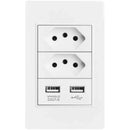 Tomada de Parede Entradas Carregador USB - Dispositivo Universal