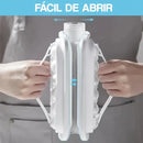 Garrafa de Silicone Dobrável 600ml com Forma de Gelo Embutida – Livre de BPA e Portátil