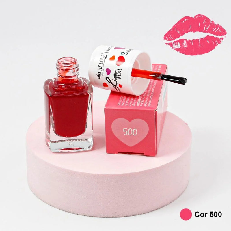 Lip Tint 3 em 1 Max Love com Ácido Hialurônico, Rosehip e D-Pantenol 9ml