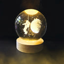 Bola de Cristal LED Decoração Externa (Quintal, Varanda) -Recarregável