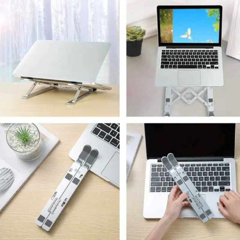 Suporte De Alumínio Ajustável/Regulável Para Notebook