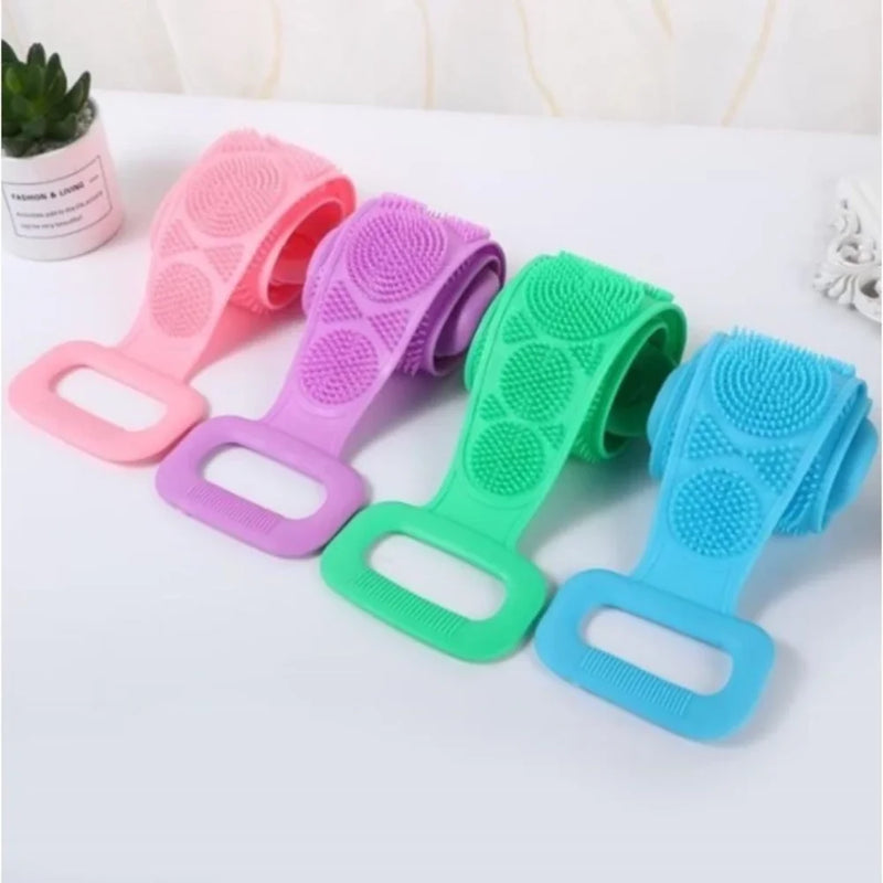 Esponja Massageadora de Banho com Alça Silicone - 60cm