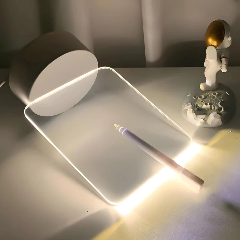 Luminária 3D Ilusão Óptica com Base LED – 7 Cores e Cabo USB Incluso