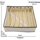 Organizador Dobrável de Gavetas em Nylon para Roupas e Acessórios