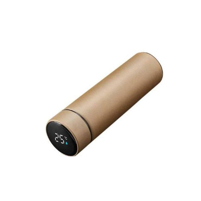 Garrafa Térmica Inteligente 500ml com Display Digital de Temperatura em Inox