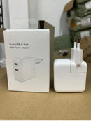 Carregador USB-C 35W com 2 Portas para Apple e Dispositivos Compatíveis