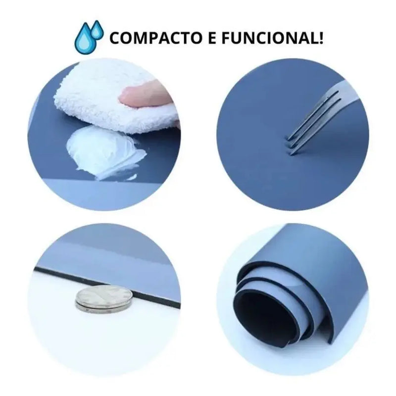 Tapete Oval Antiderrapante 60x40cm para Banheiro