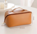 Necessaire Grande Capacidade -Couro Sintético. -Alta Qualidade