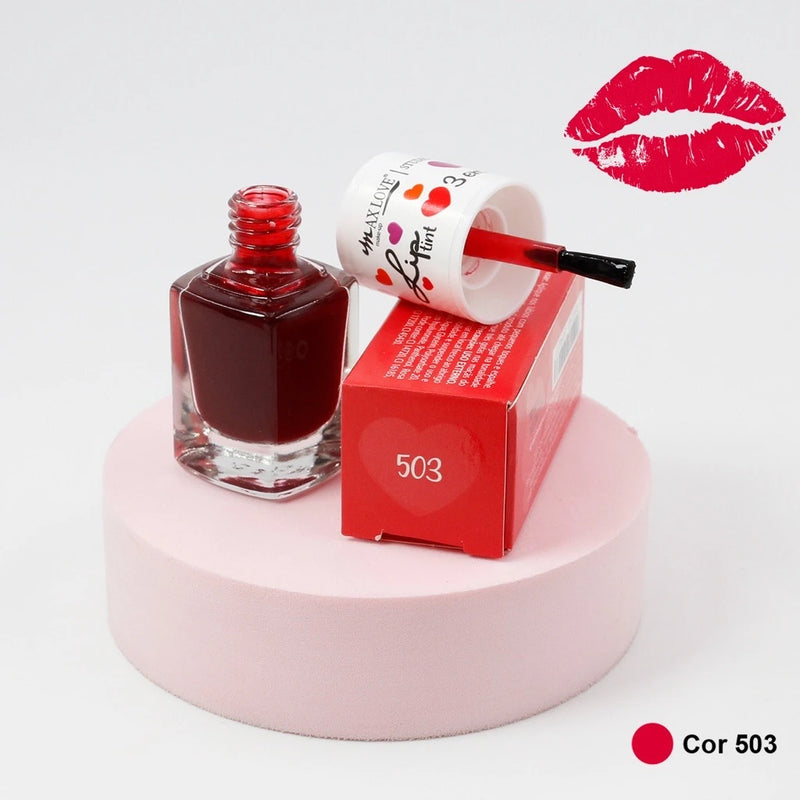 Lip Tint 3 em 1 Max Love com Ácido Hialurônico, Rosehip e D-Pantenol 9ml