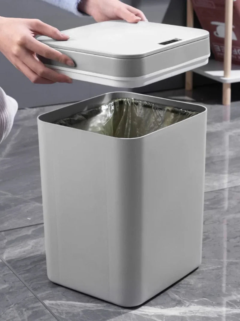 Lixeira Automática Inteligente 16L com Sensor de Movimento e Toque