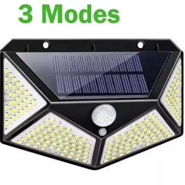 Luminária Solar com Sensor de Presença 3 Modos Prova D’Água LED Externa