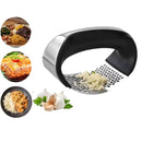 Kit de Tábua De Corte Antibacteriana + Amassador de Alho Aço Inox