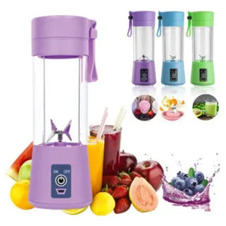 Mini Liquidificador Portátil 380 ml USB Recarregável – com Coador
