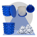 Balde de Cubo de Gelo de Silicone -Portátil.