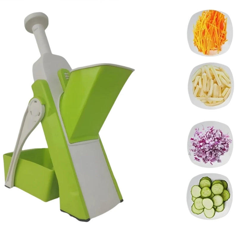 Cortador Manual Multifuncional de Aço Inoxidável -5 funções