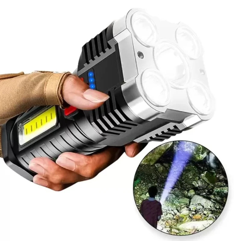 Lanterna LED Potente Ultra Brilhante  - Longo Alcance - Recarregável USB