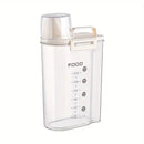 Pote Hermético Medidor de Copo Bico Dosador -Multiuso -Organizador Compacto