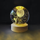 Bola de Cristal LED Decoração Externa (Quintal, Varanda) -Recarregável