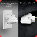 Adaptador de Tomada Bivolt com 2 portas USB - Carregador Universal.