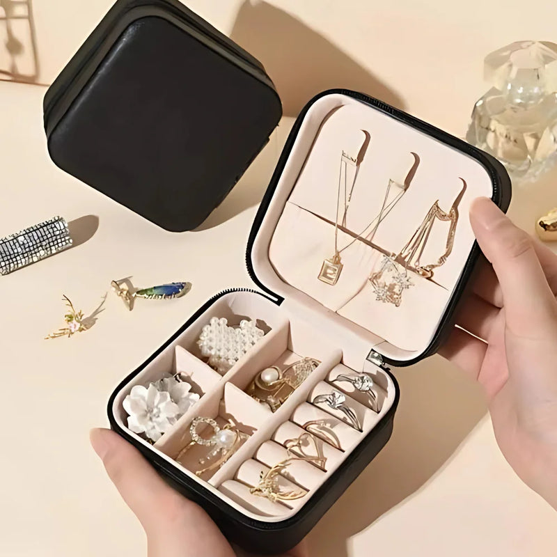 Mini Porta Jóias Portátil -Estojo Organizador
