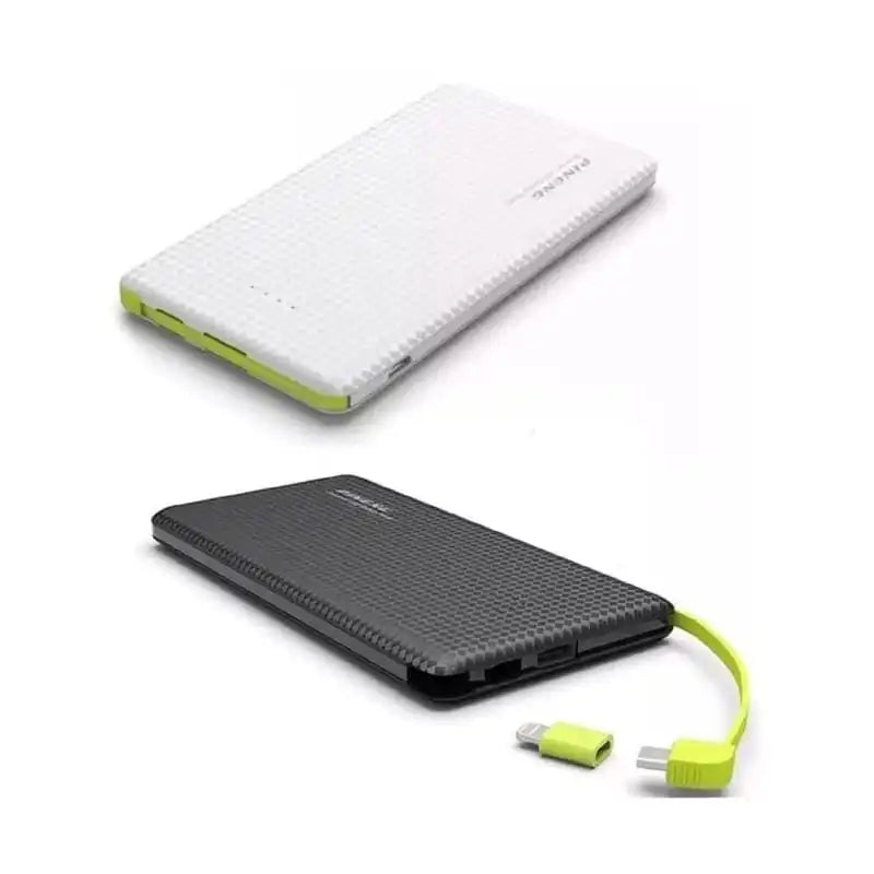 Carregador Portátil 10000mAh Universal Pinneng com Cabos Embutidos
